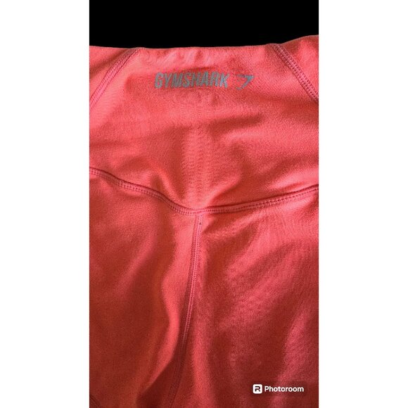 Women's Gymshark Exercise Workout Leggings Sz XS Orange Side Pockets EUC - Picture 8 of 9